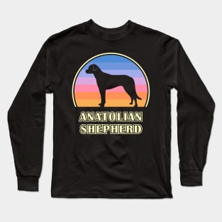 Anatolian Shepherd Vintage Sunset Dog Long Sleeve T-Shirt